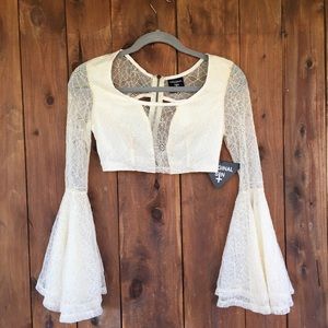 Original Sin Crop Top. Size 6.